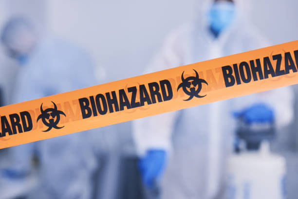Professional Biohazard Cleanup technician working in Rochester, NH